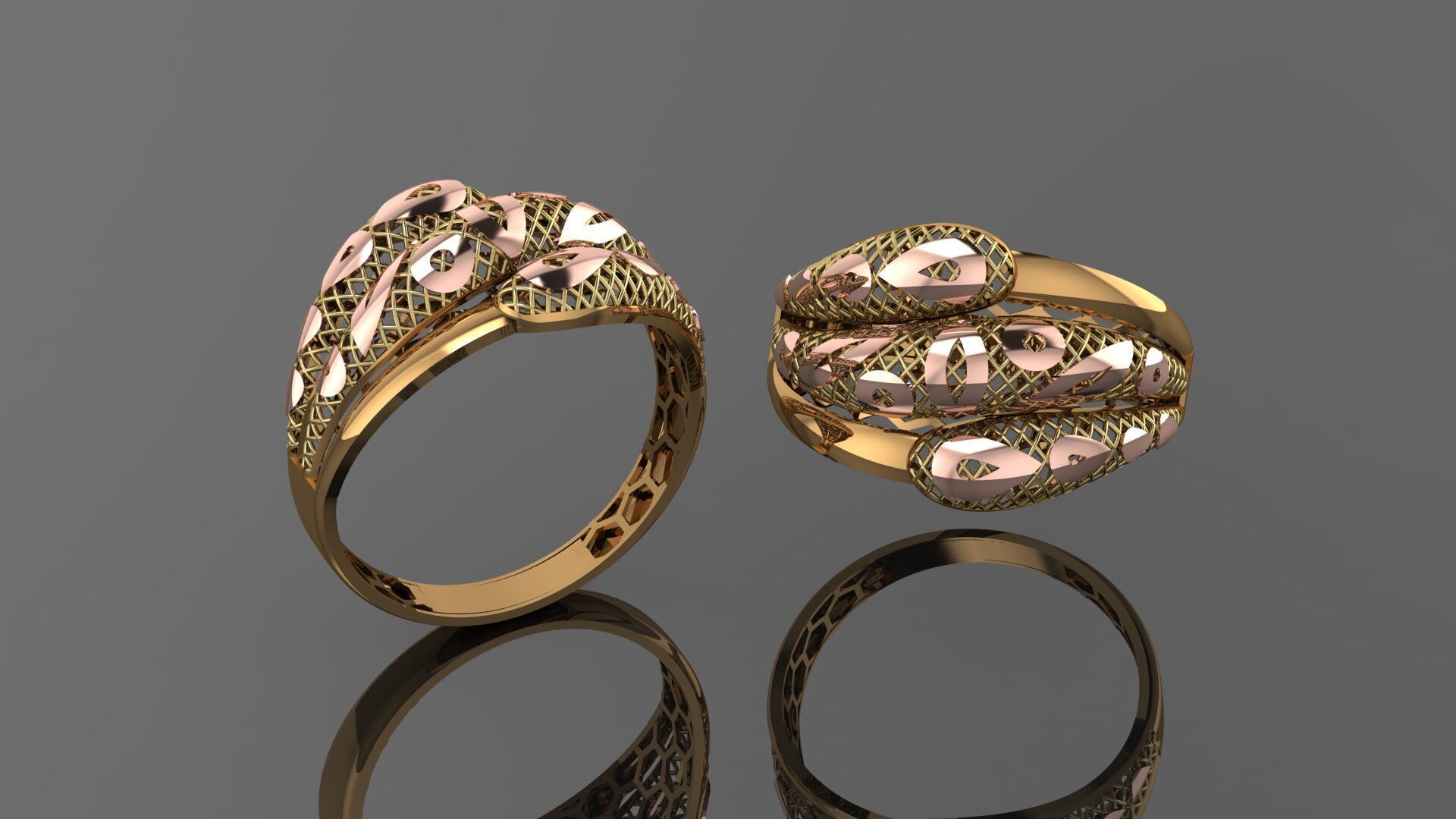 49 turkey paper casting rings stl  3D print model_36