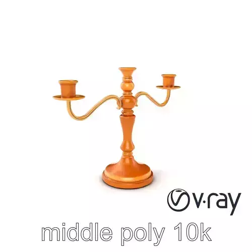 Classic Candelabra Symmetrical Design model pack