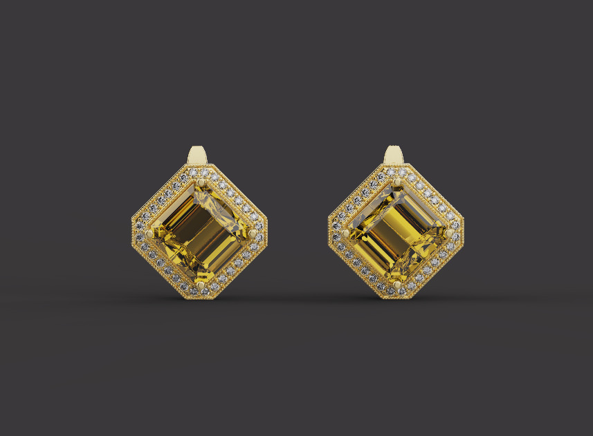 Ring and Earrings set 67457 3D print model_3