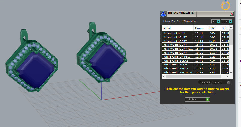 Ring and Earrings set 67457 3D print model_10