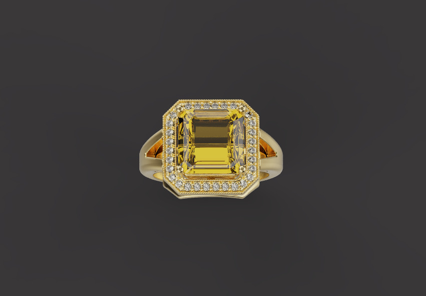 Ring and Earrings set 67457 3D print model_4