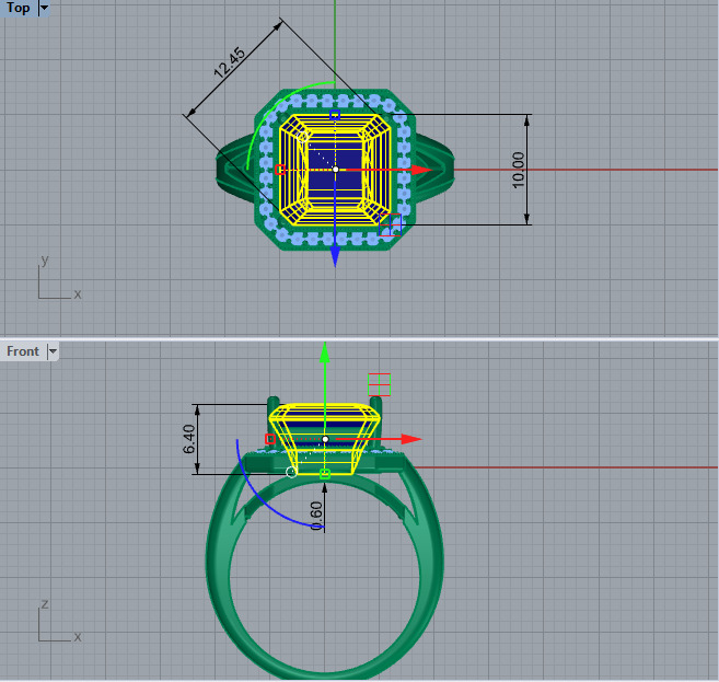 Ring and Earrings set 67457 3D print model_9