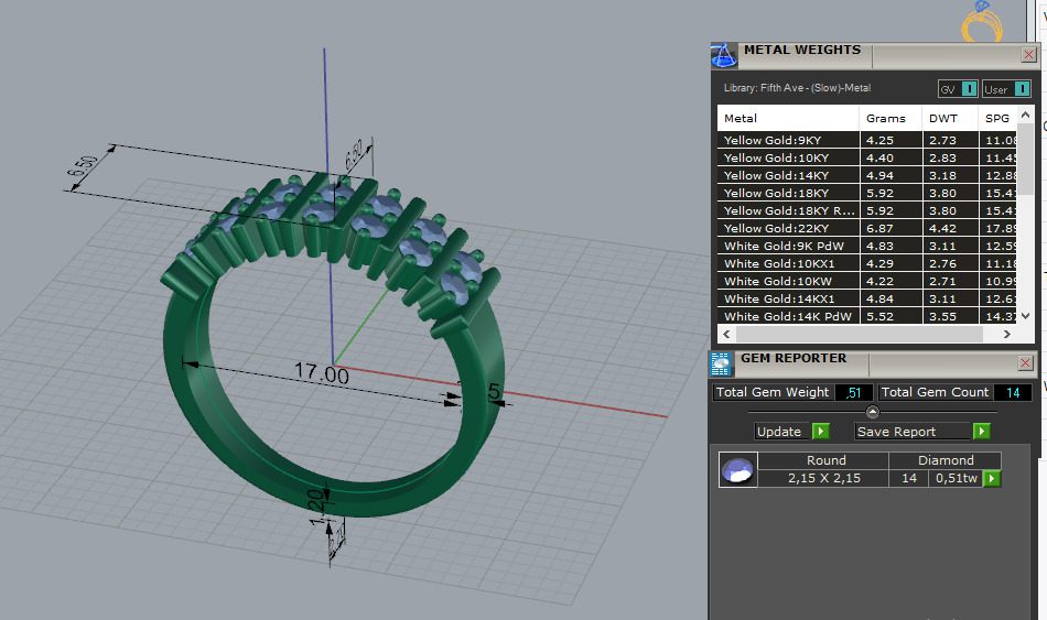 Ring and Earrings set 67174 3D print model_5