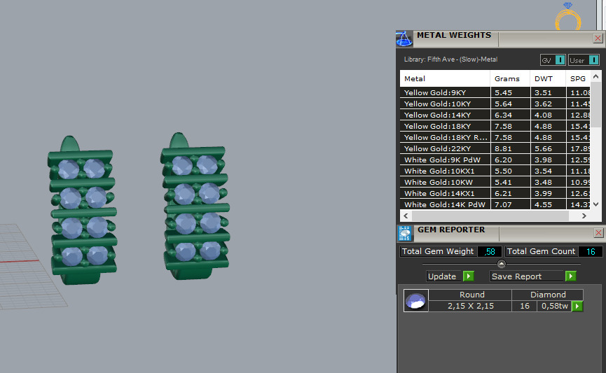 Ring and Earrings set 67174 3D print model_4