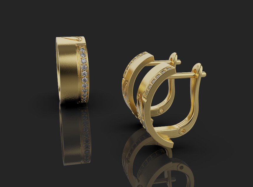 Ring and Earrings set 66924 3D print model_2