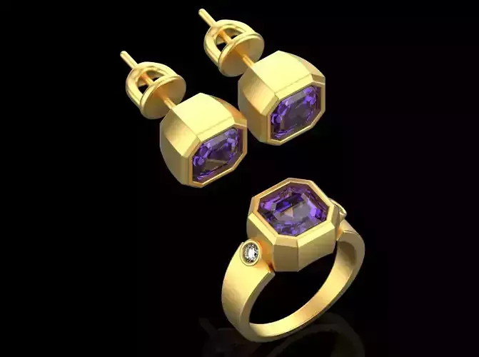 Ring and Studs set 66723