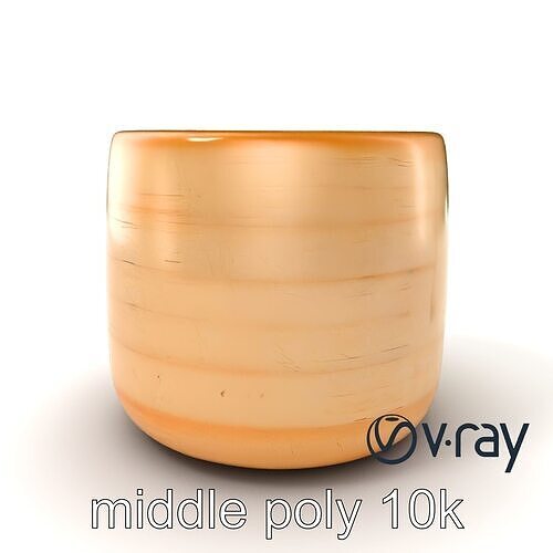 Rustic Symmetrical Candle Holder model pack Low-poly 3D model