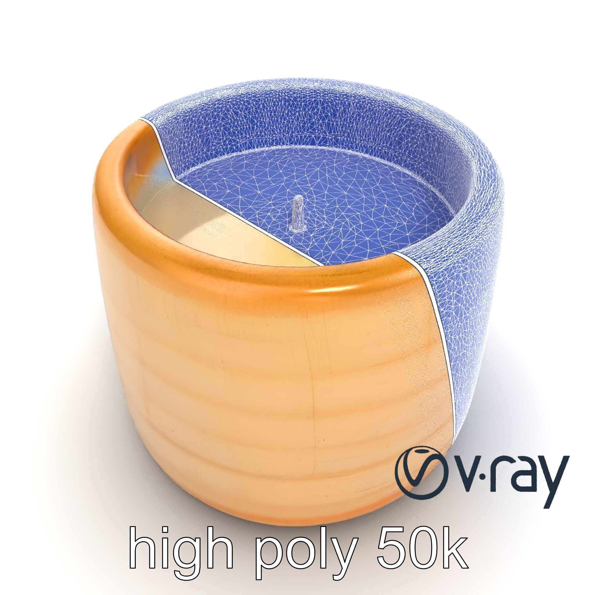 Rustic Symmetrical Candle Holder model pack Low-poly 3D model_28