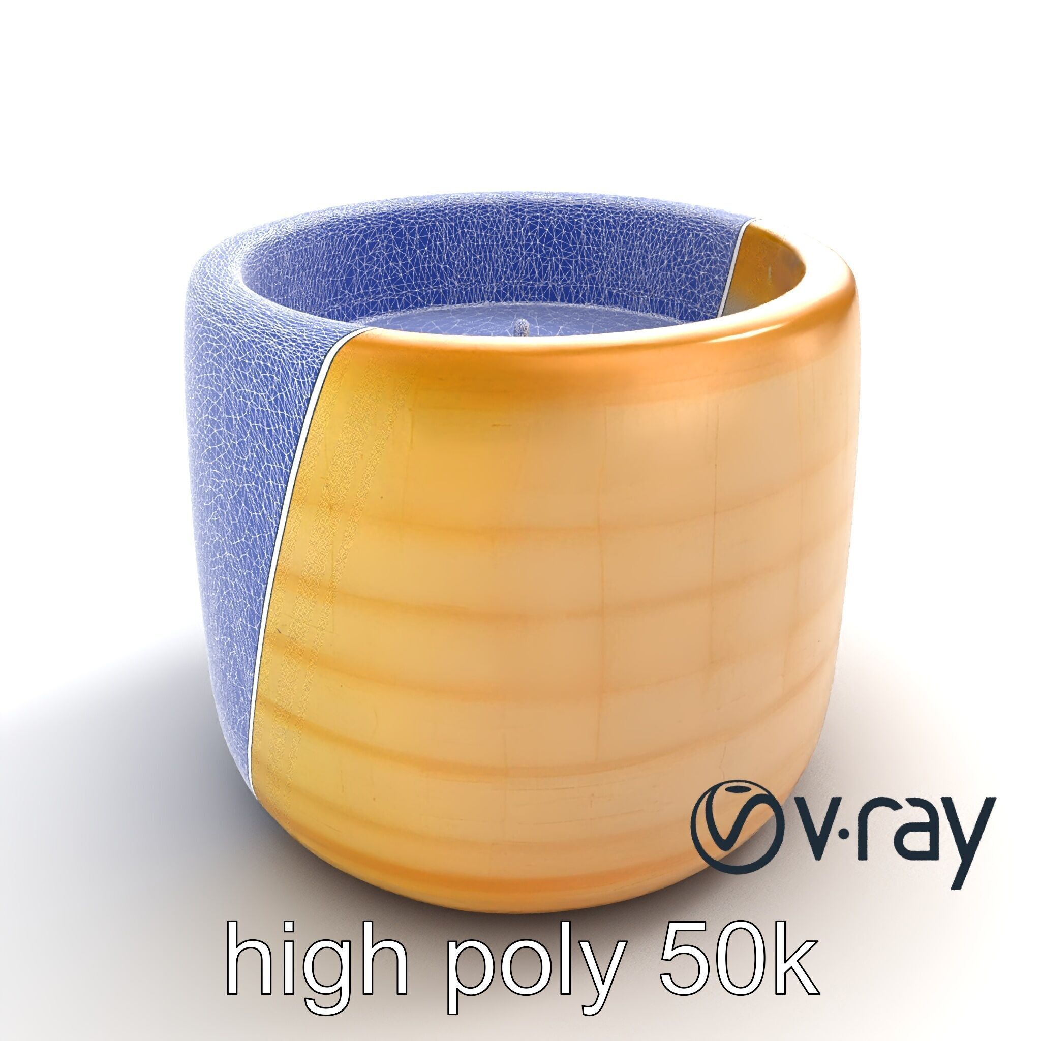 Rustic Symmetrical Candle Holder model pack Low-poly 3D model_18