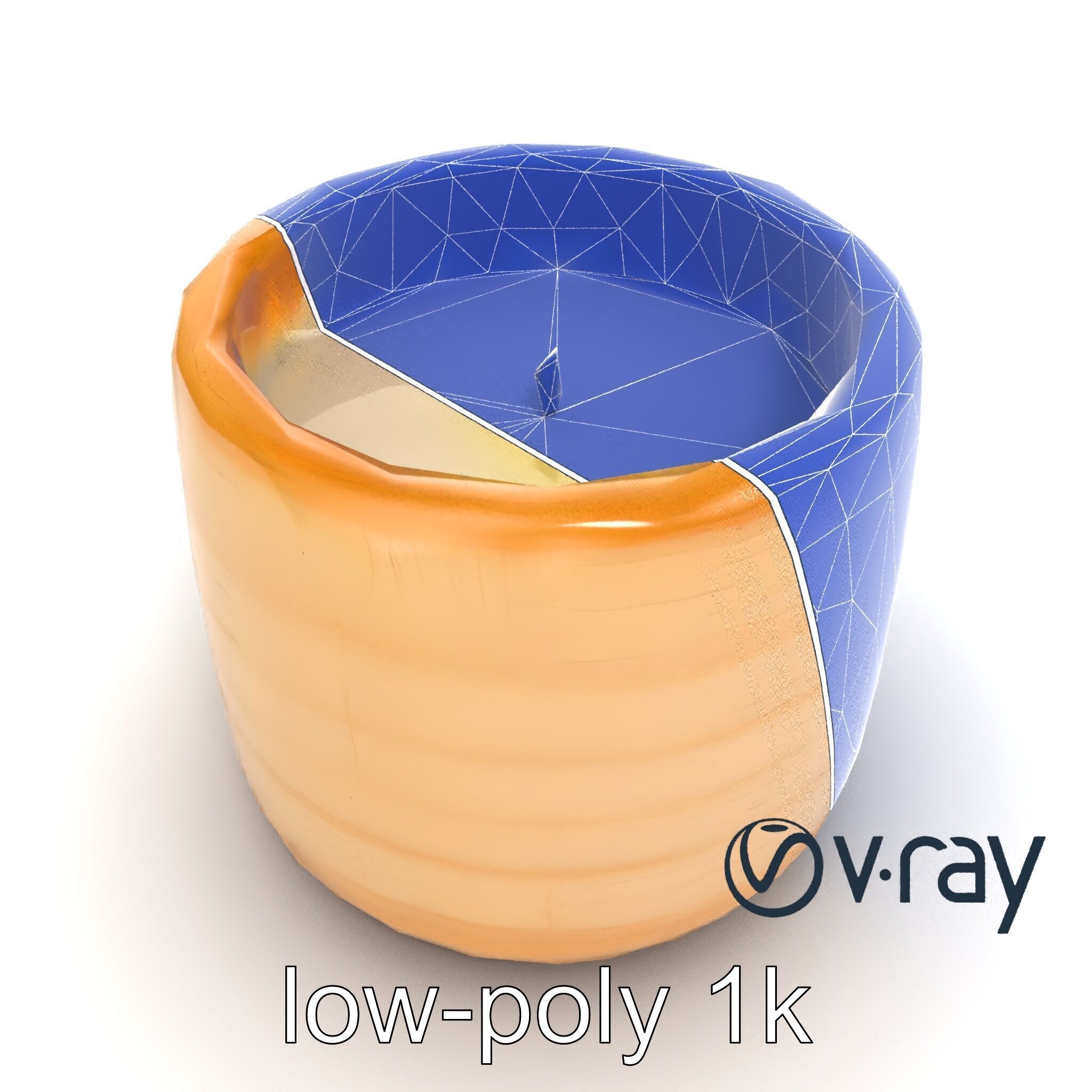 Rustic Symmetrical Candle Holder model pack Low-poly 3D model_16