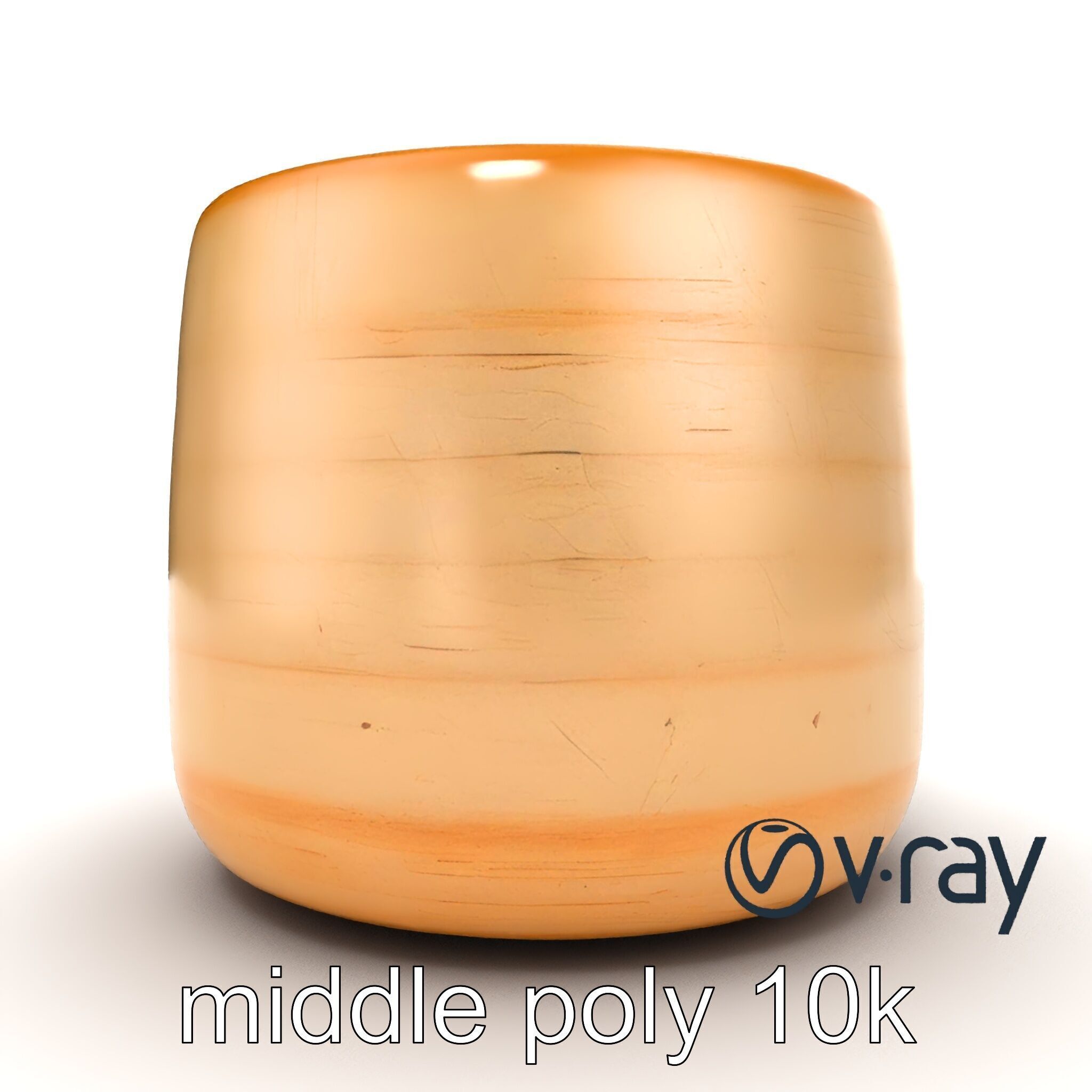 Rustic Symmetrical Candle Holder model pack Low-poly 3D model_11