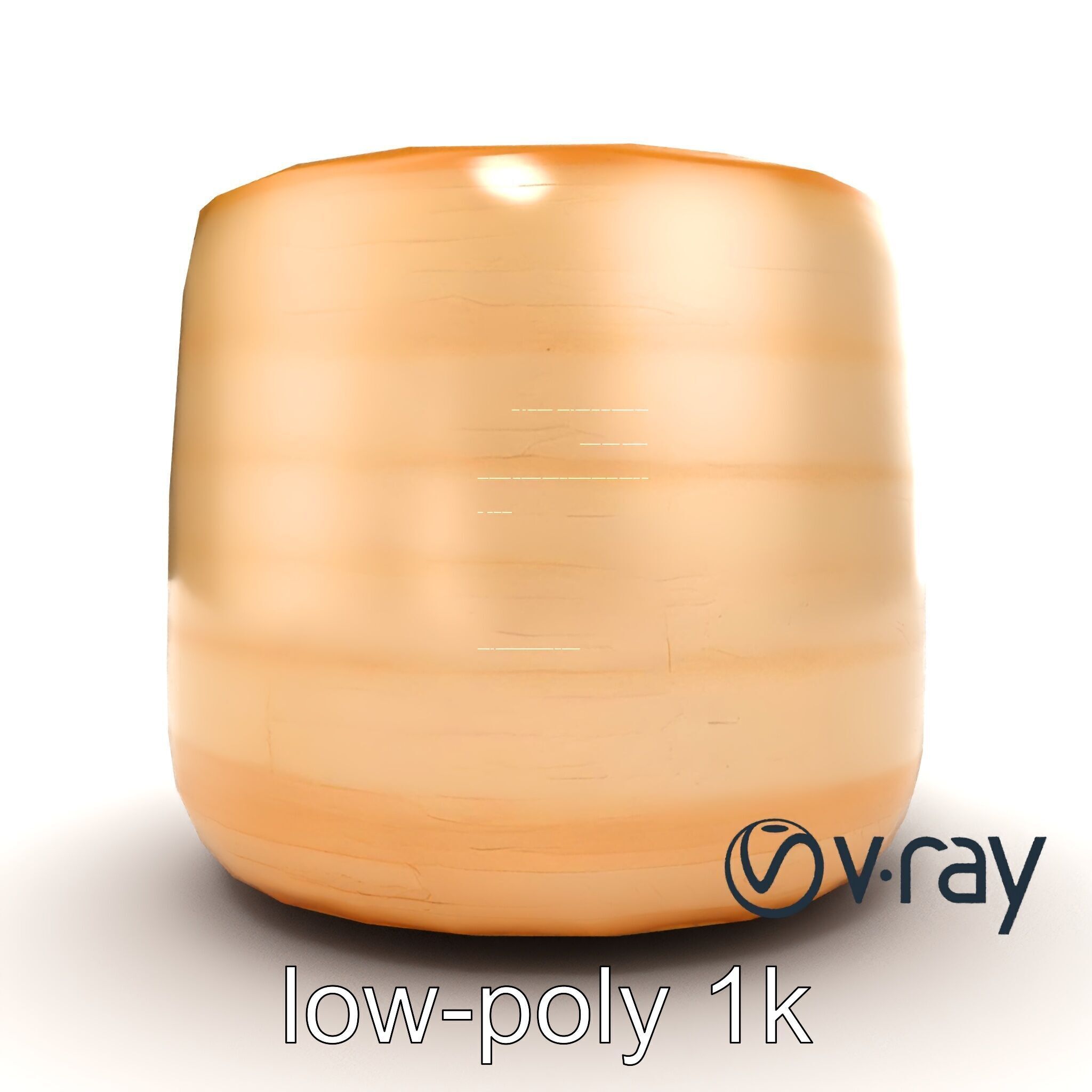 Rustic Symmetrical Candle Holder model pack Low-poly 3D model_12