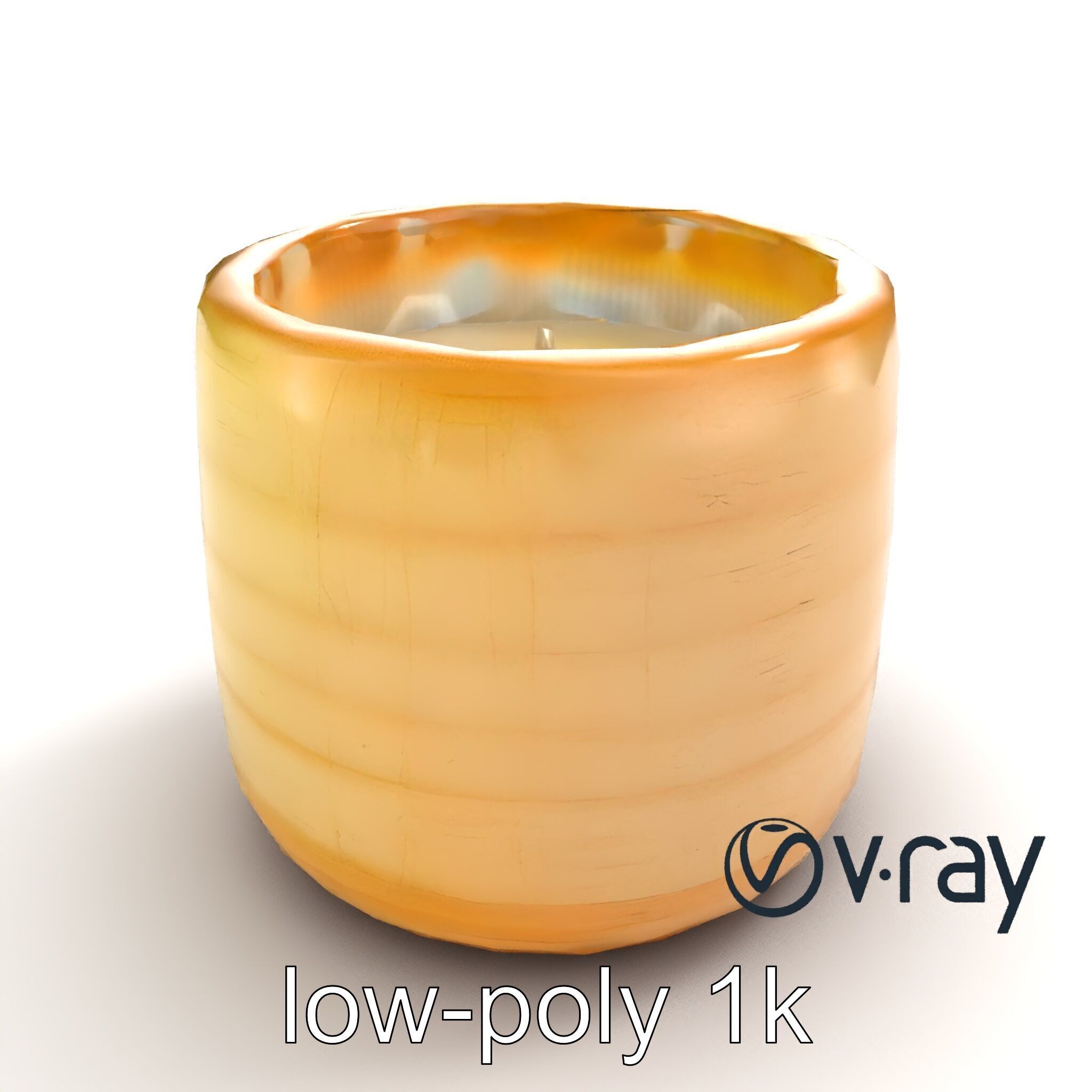 Rustic Symmetrical Candle Holder model pack Low-poly 3D model_8