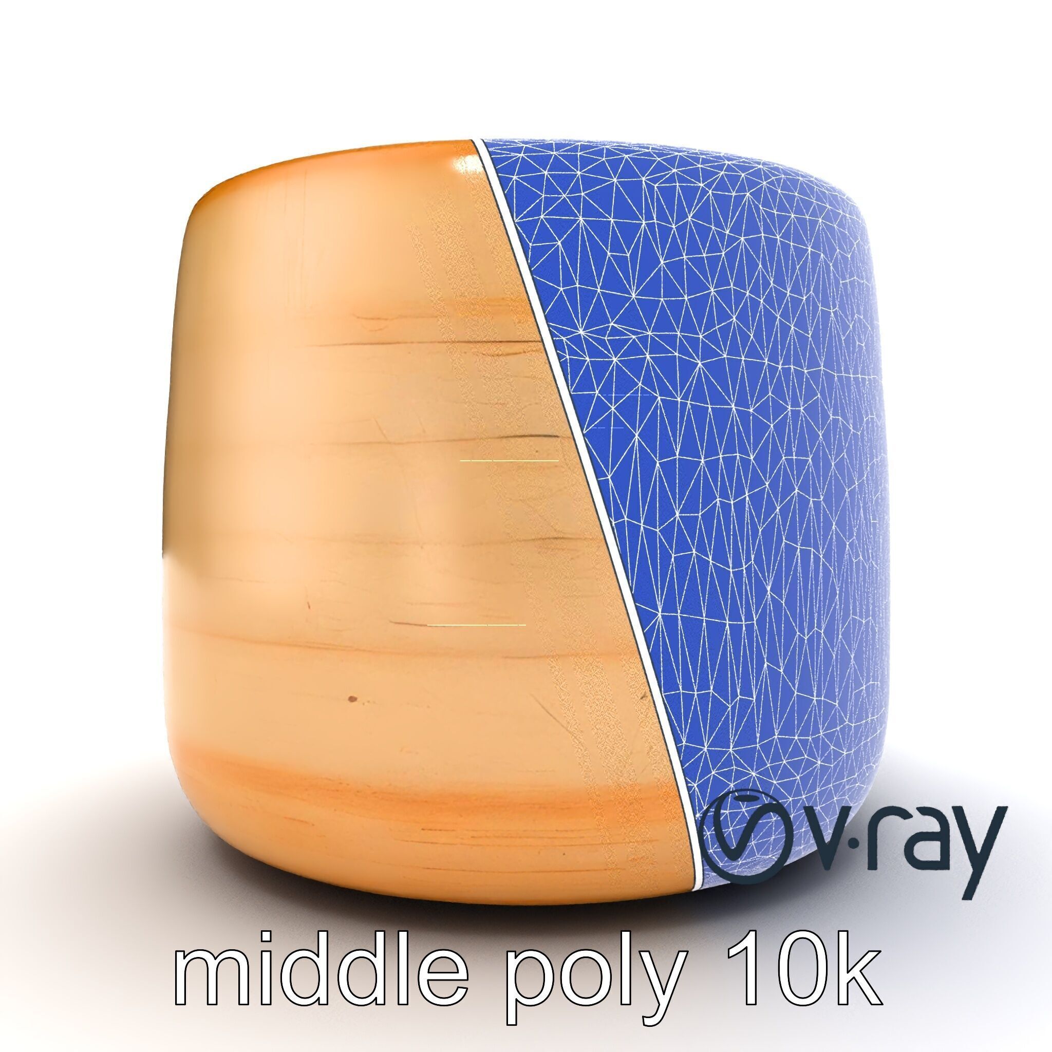 Rustic Symmetrical Candle Holder model pack Low-poly 3D model_27