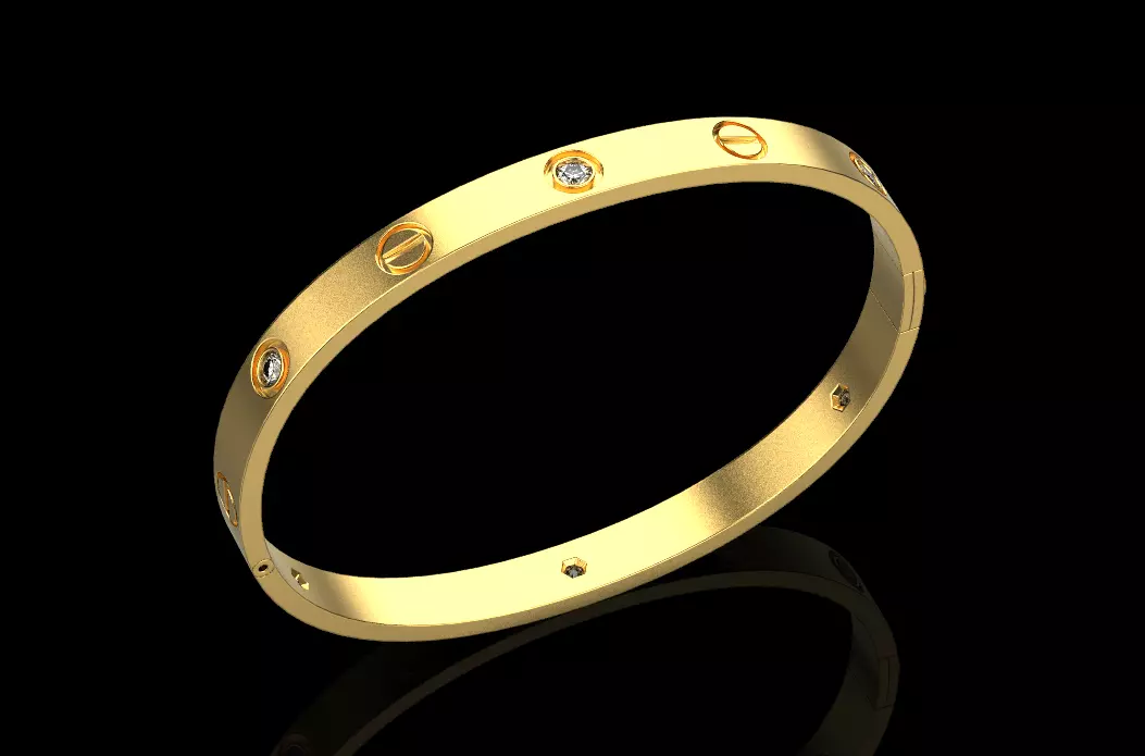 Bracelet and Earrings set 66496 3D print model_0