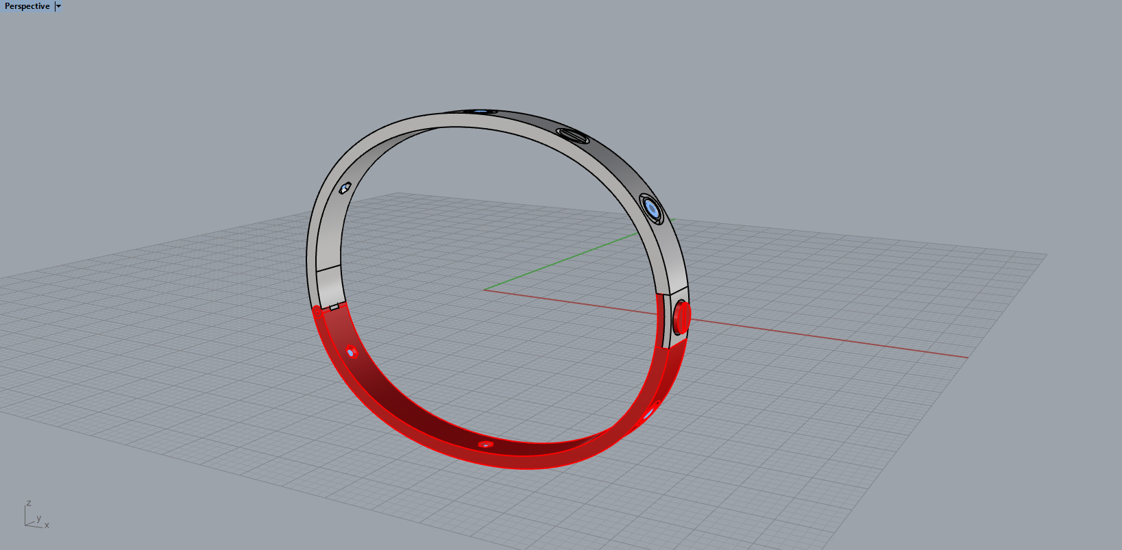 Bracelet and Earrings set 66496 3D print model_8