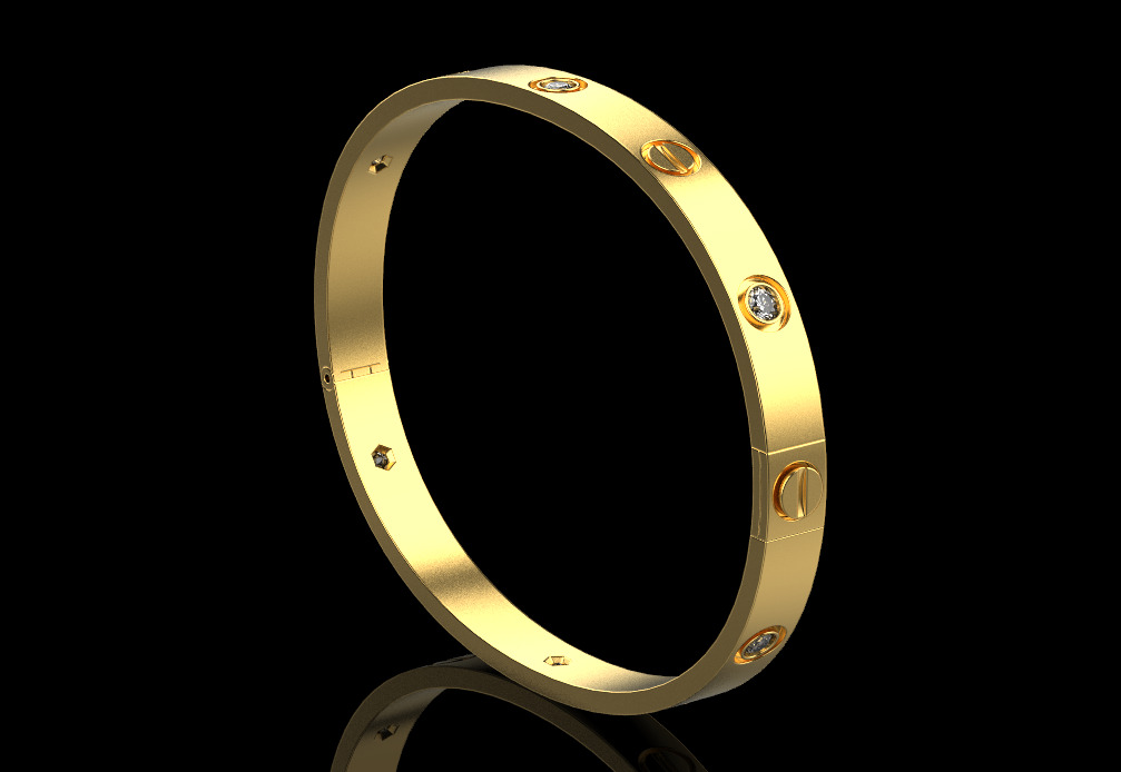 Bracelet and Earrings set 66496 3D print model_4