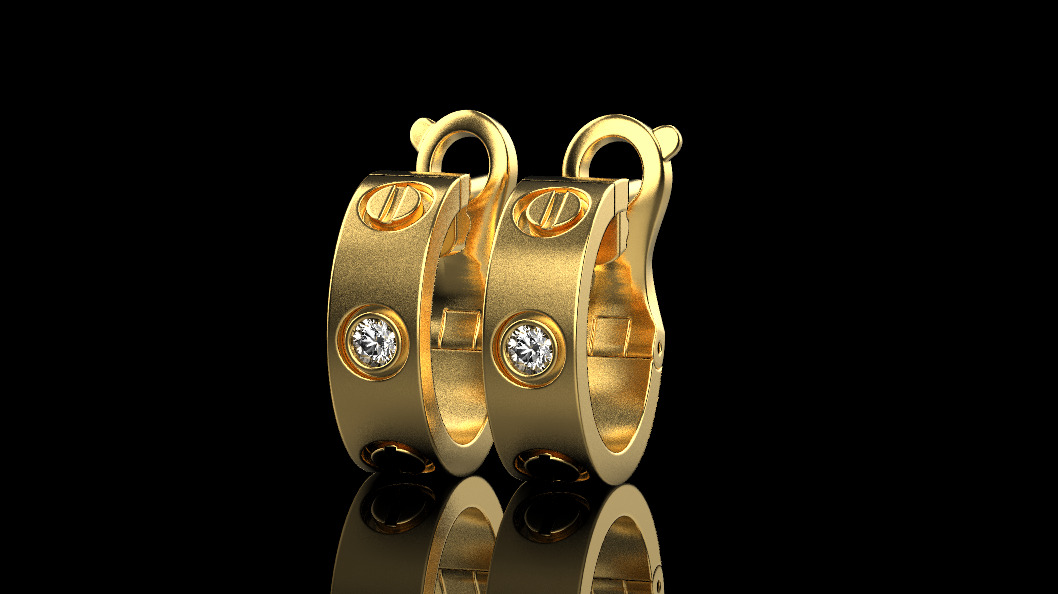 Bracelet and Earrings set 66496 3D print model_1