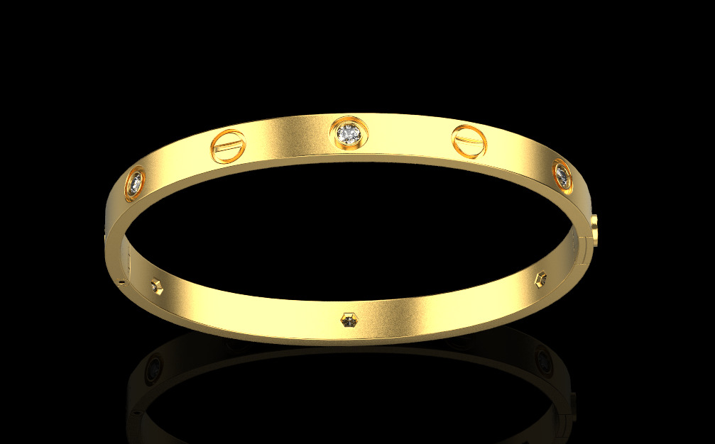 Bracelet and Earrings set 66496 3D print model_2