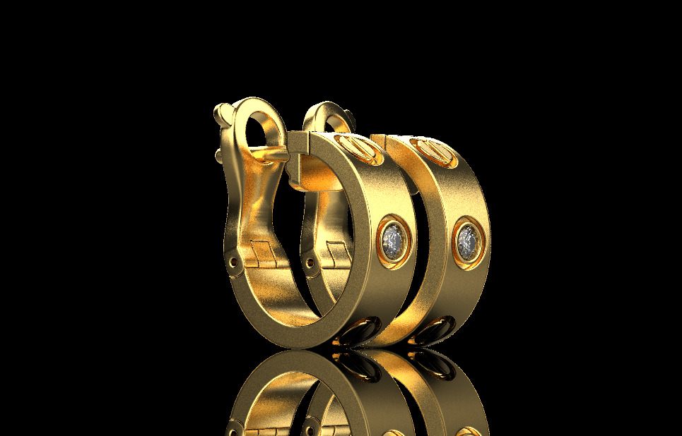 Bracelet and Earrings set 66496 3D print model_5