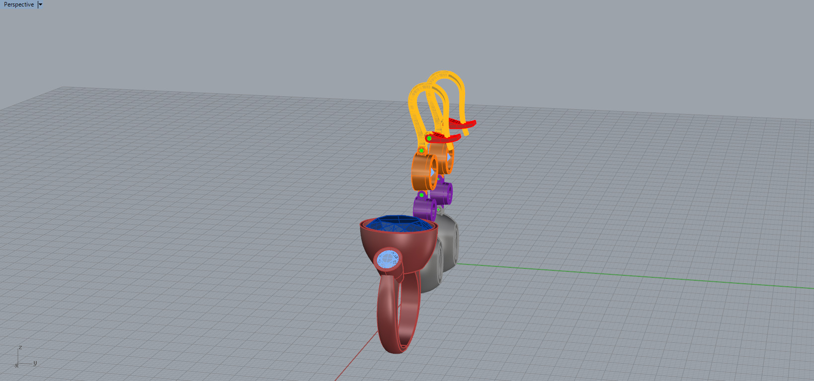 Ring and Earrings set 66156 3D print model_5