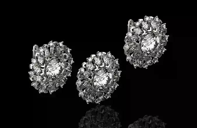 Pendant and Earrings set 66004