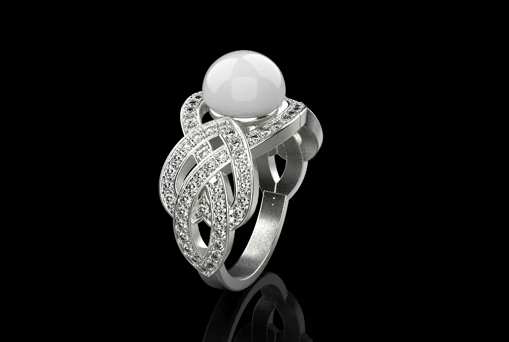 Ring and Earrings set 65958 3D print model_0