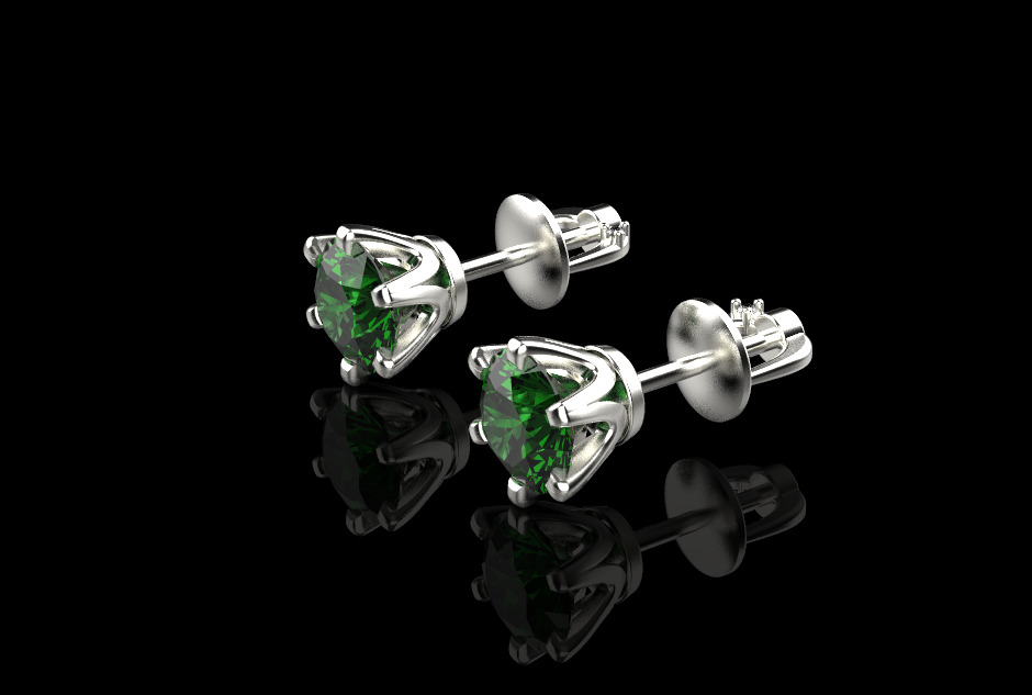 Ring and Studs 65894 3D print model_3