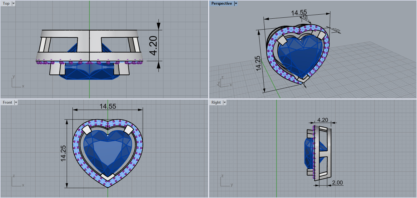 Ring and Pendant 65767 3D print model_7