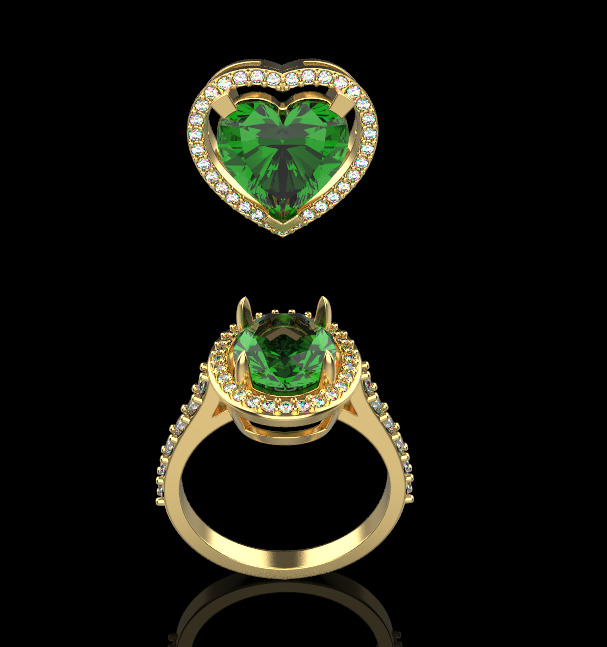 Ring and Pendant 65767 3D print model_2