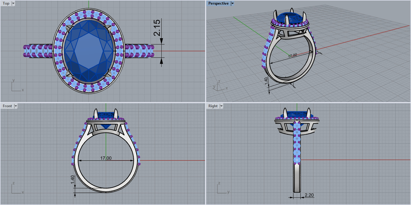 Ring and Pendant 65767 3D print model_6