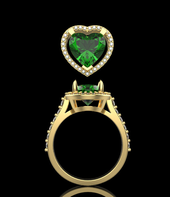 Ring and Pendant 65767 3D print model_4