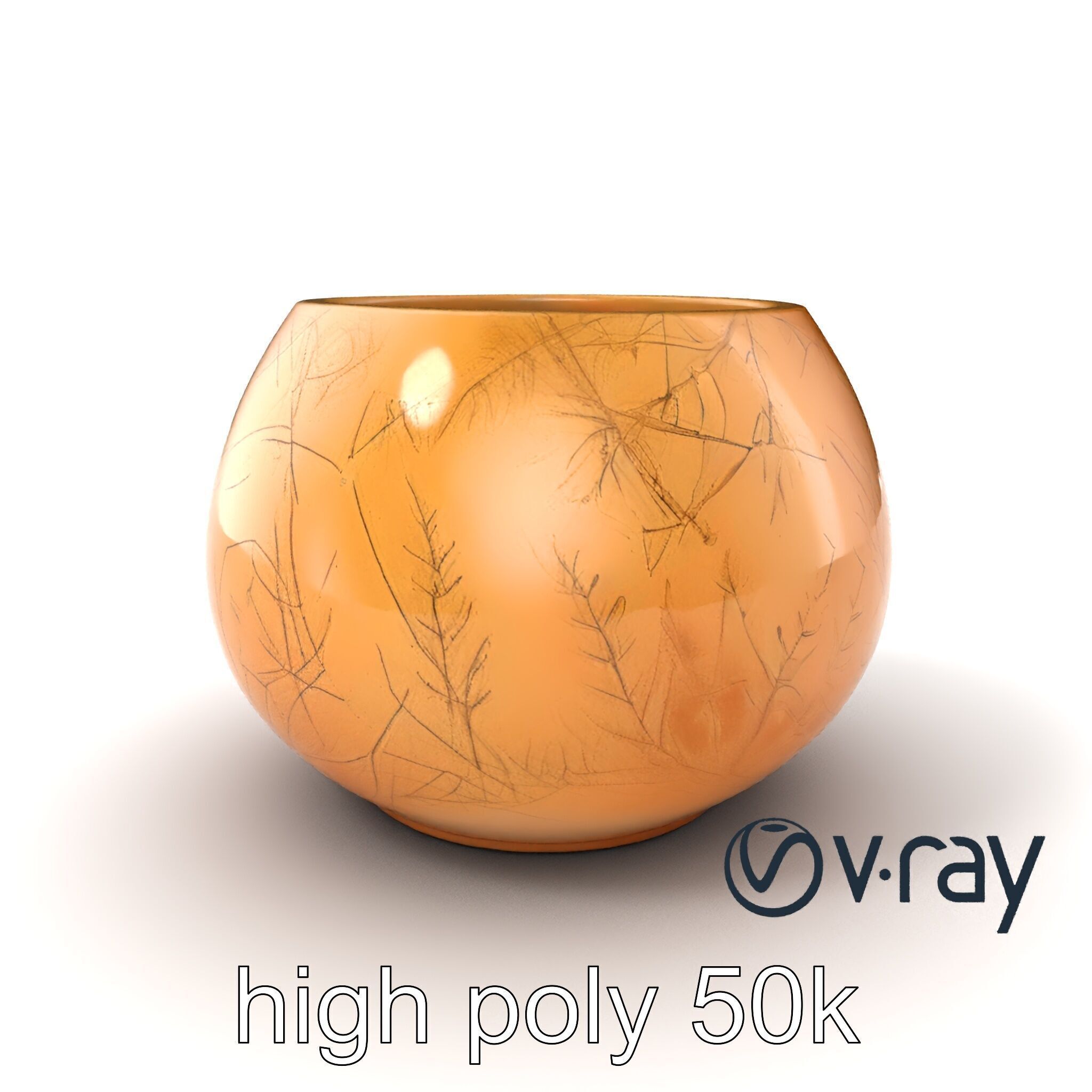 Symmetrical Candle Holder Decorative Design model pack Low-poly 3D model_6