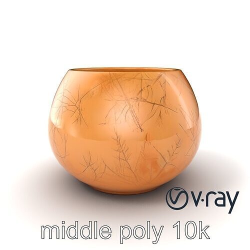 Symmetrical Candle Holder Decorative Design model pack Low-poly 3D model