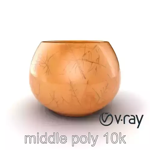 Symmetrical Candle Holder Decorative Design model pack