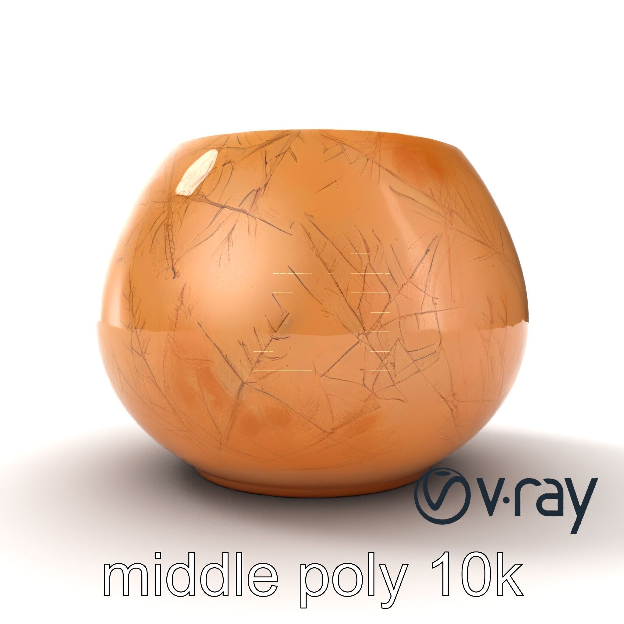 Symmetrical Candle Holder Decorative Design model pack Low-poly 3D model_10