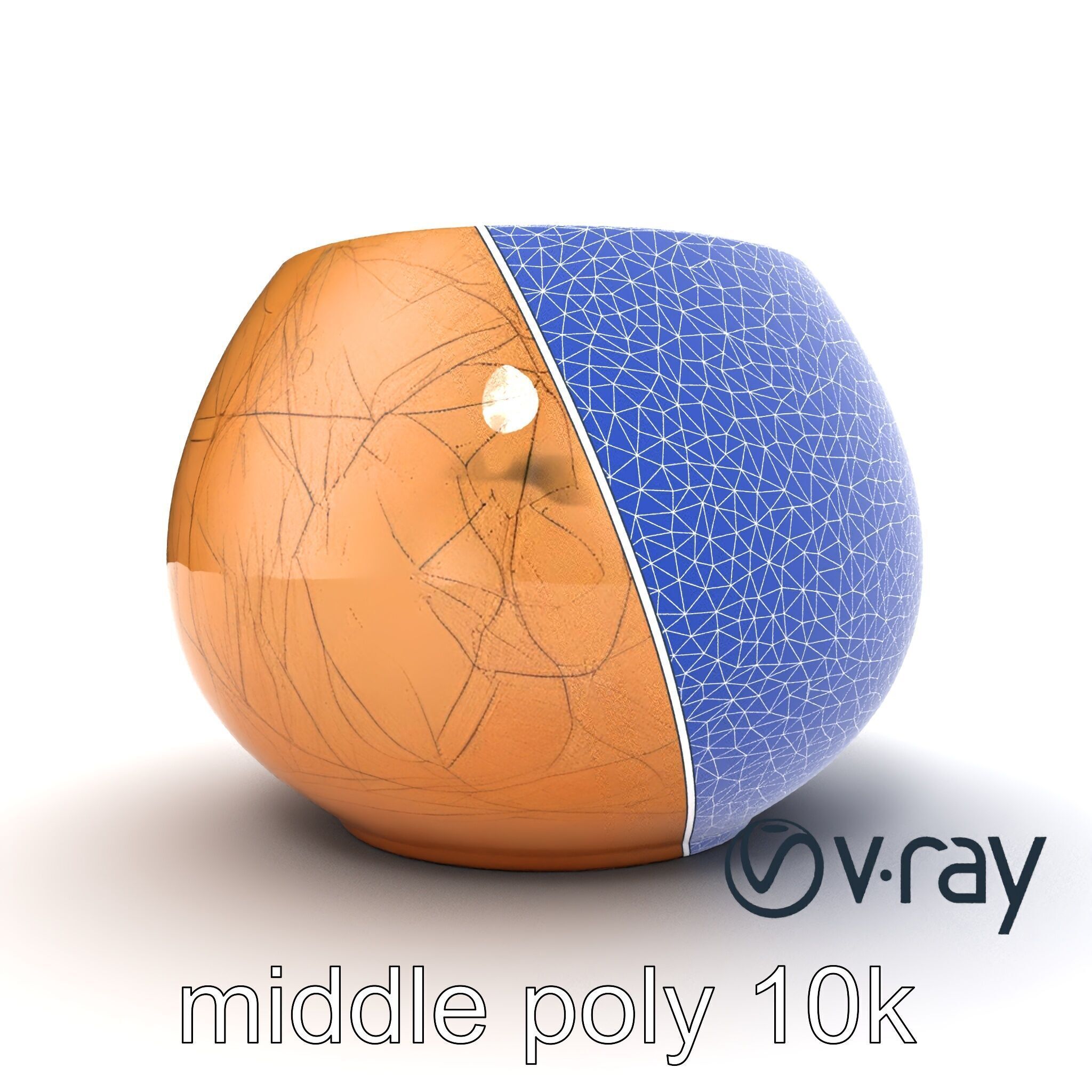 Symmetrical Candle Holder Decorative Design model pack Low-poly 3D model_25