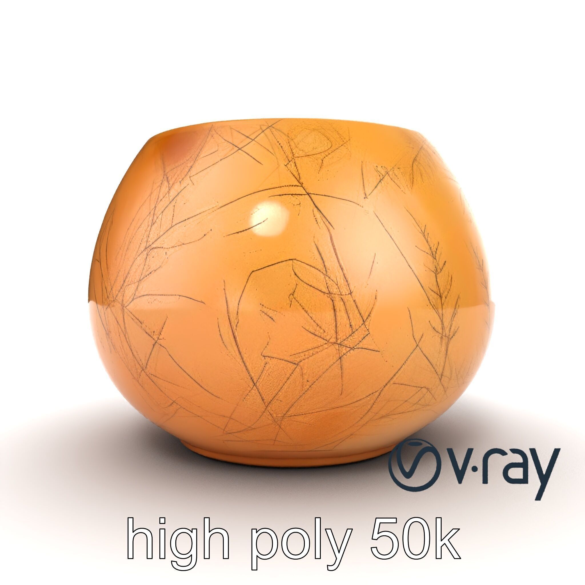 Symmetrical Candle Holder Decorative Design model pack Low-poly 3D model_15