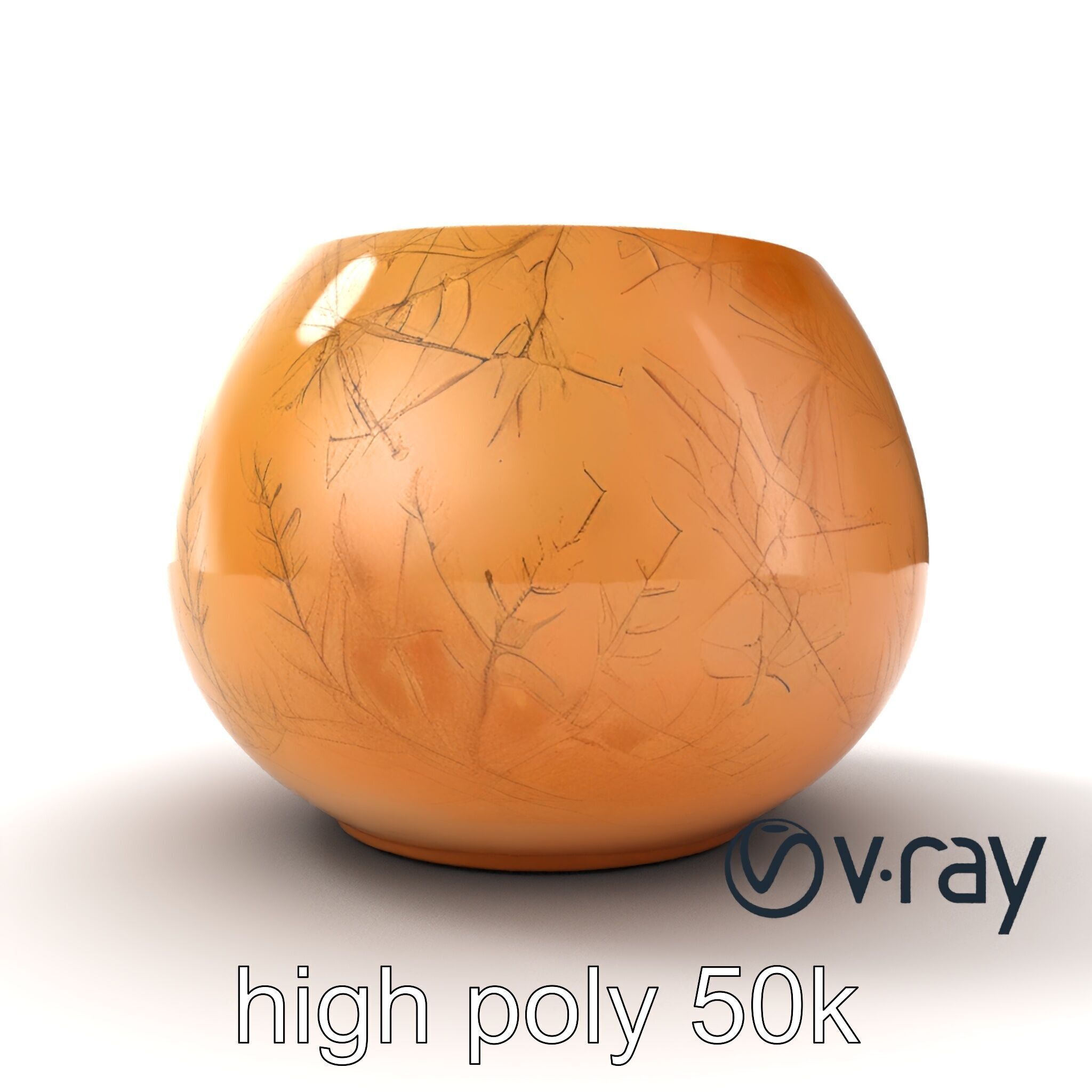 Symmetrical Candle Holder Decorative Design model pack Low-poly 3D model_11