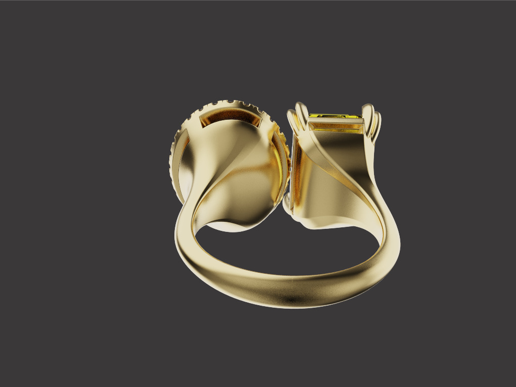 Ring and Earrings set 61222 3D print model_2