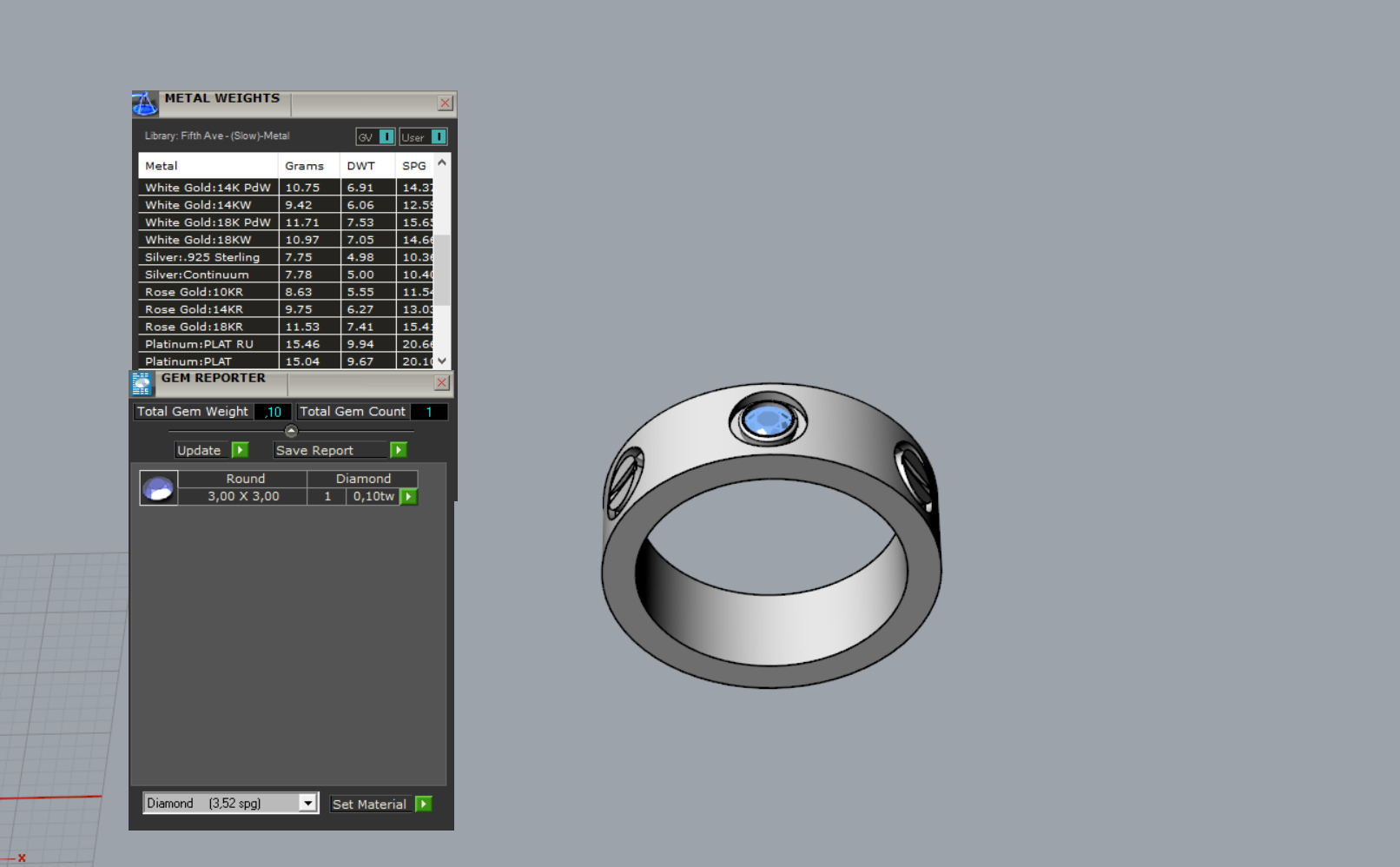 Ring and Bracelet 61147 3D print model_6