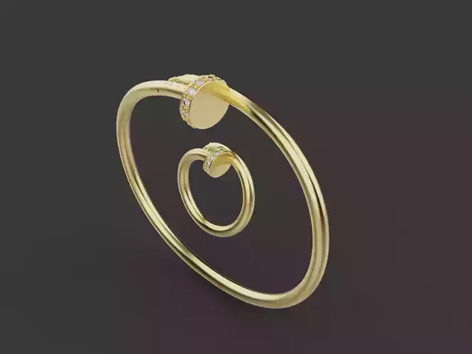 Nail Ring and Bracelet set 61071