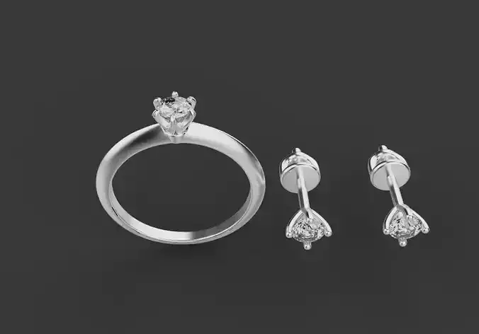 Ring and Earrings set 60806