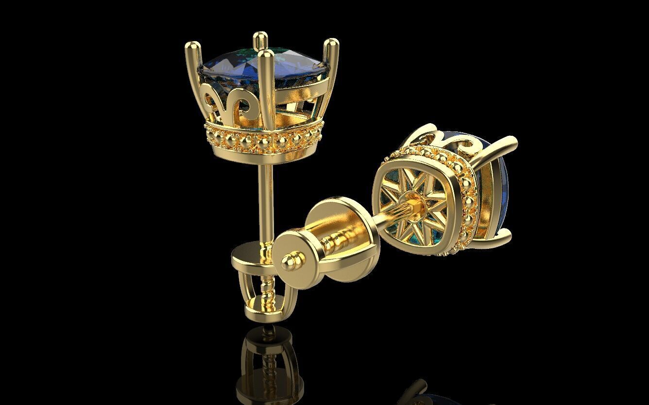 Ring and Studs set 60411 3D print model_8