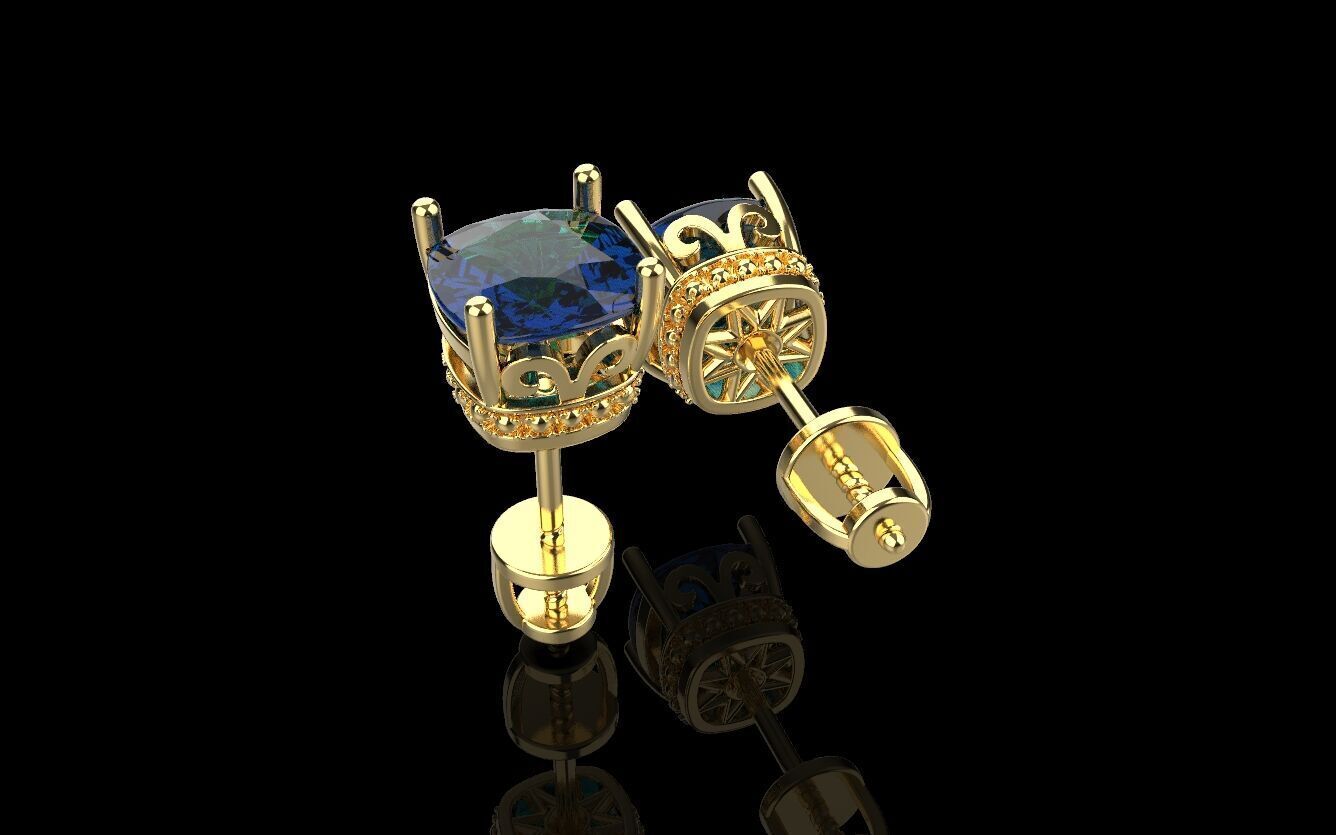 Ring and Studs set 60411 3D print model_10