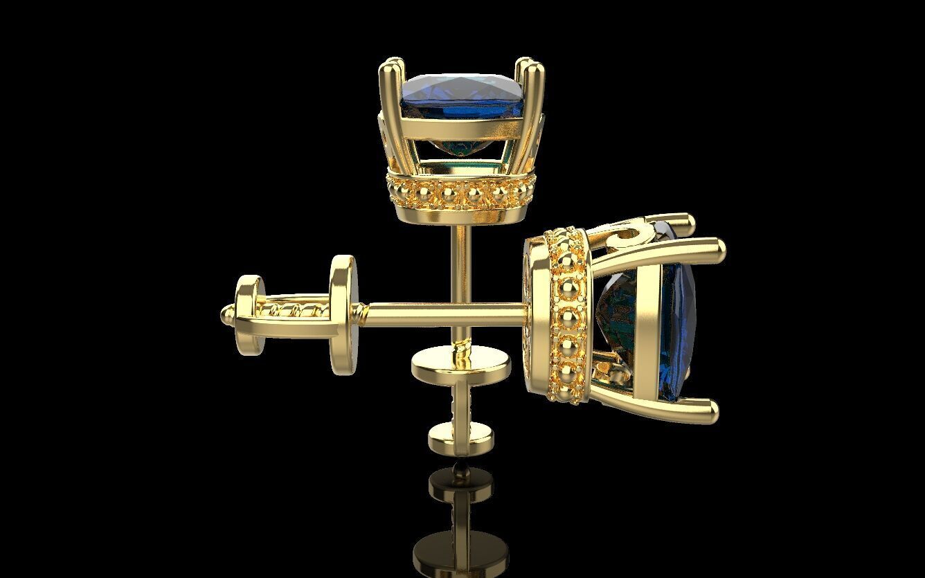 Ring and Studs set 60411 3D print model_4