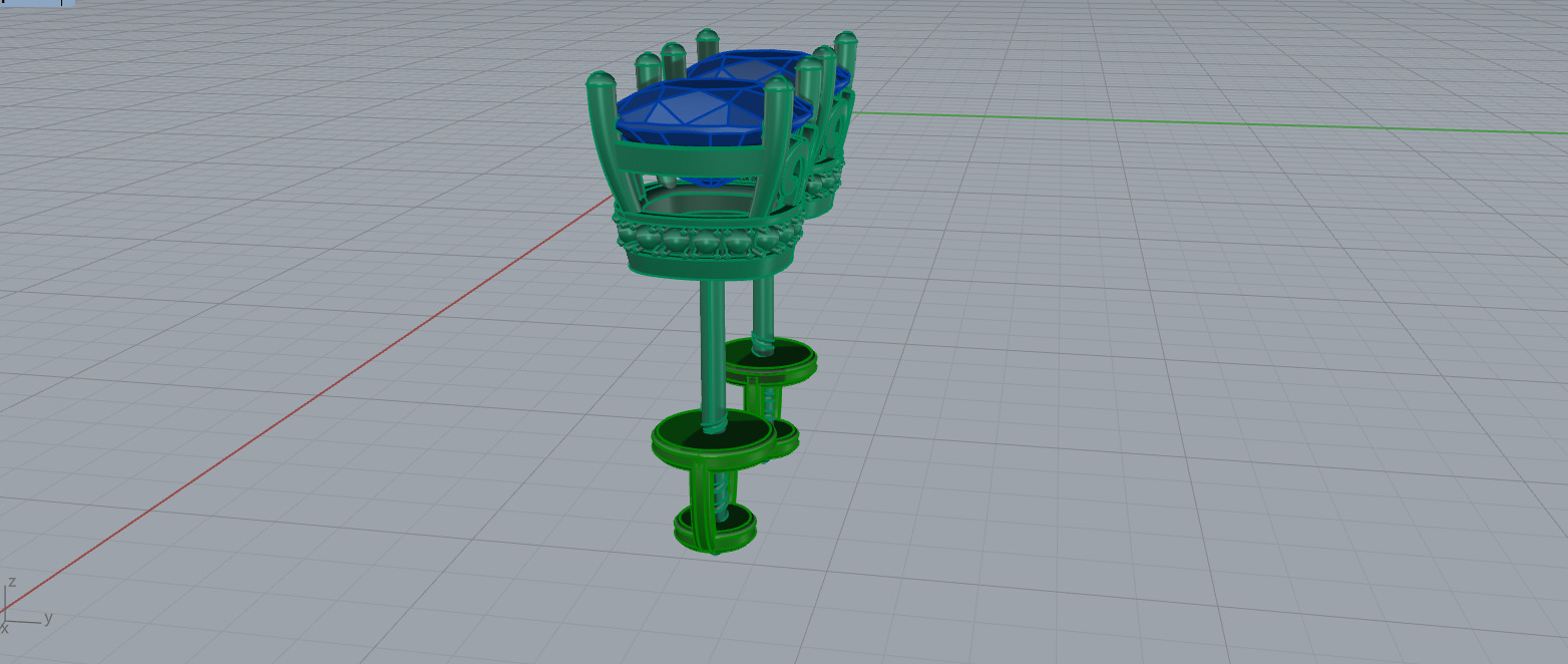 Ring and Studs set 60411 3D print model_22