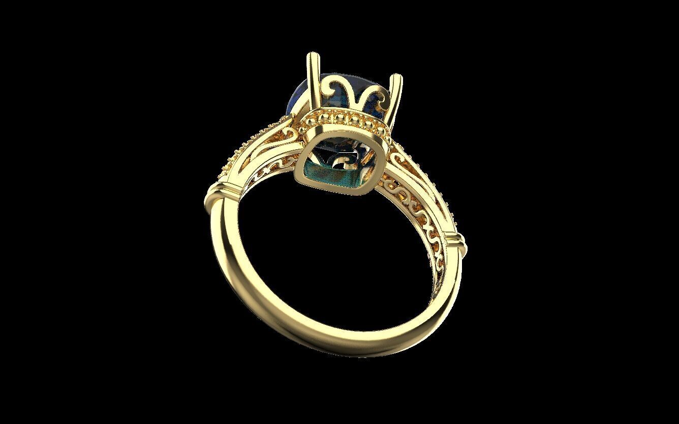 Ring and Studs set 60411 3D print model_5