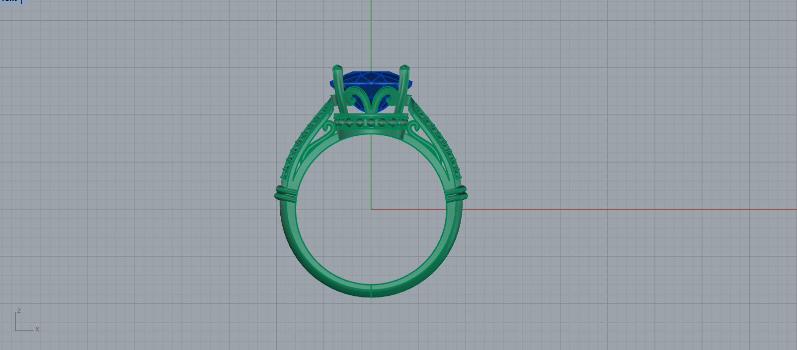 Ring and Studs set 60411 3D print model_12