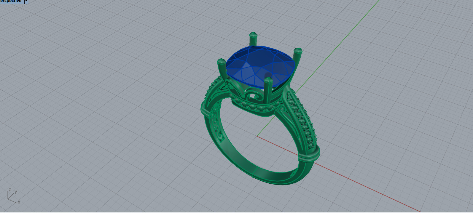 Ring and Studs set 60411 3D print model_6